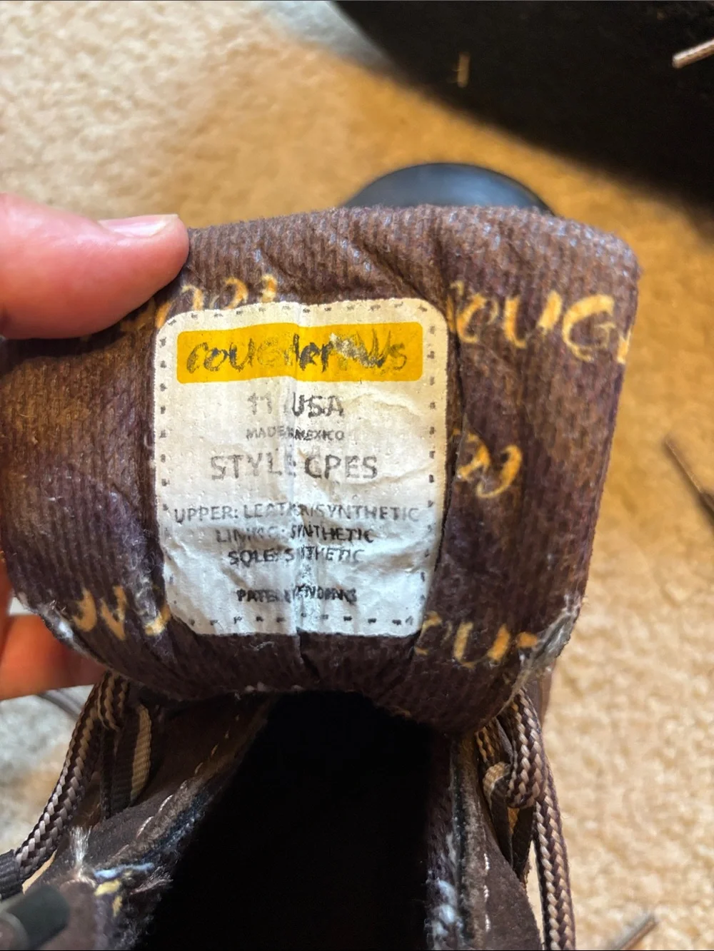 Cougar Paws Estimator Boots CPES Size 11